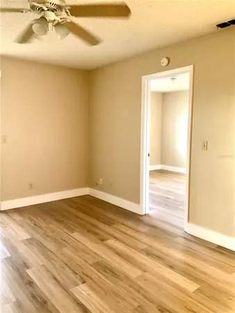wooden floor in a room
