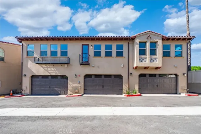 a front view of a building