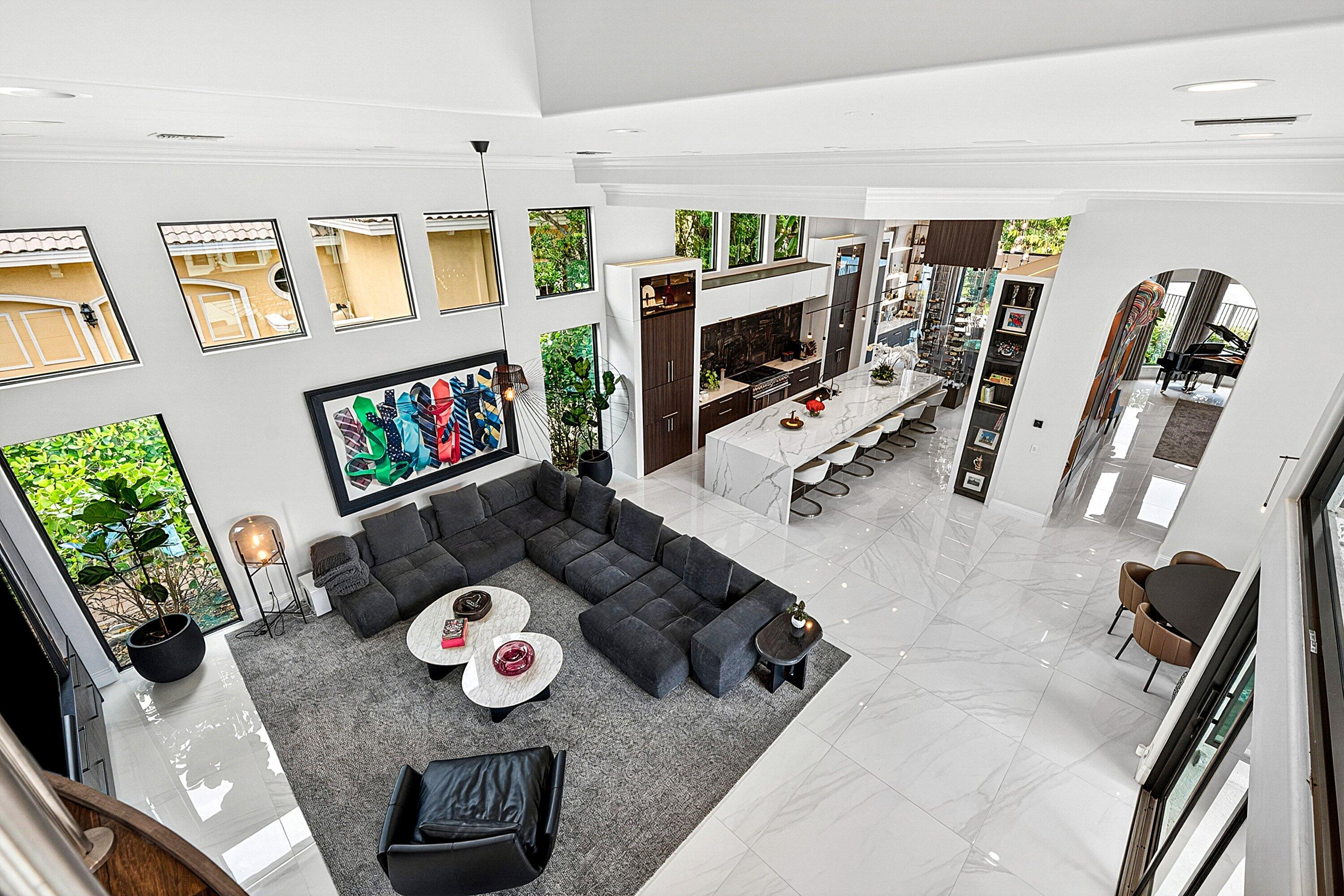 3633 Carlton Place Boca Raton, FL 33496 - Photo 54 of 99 a living room with furniture and a flat screen tv