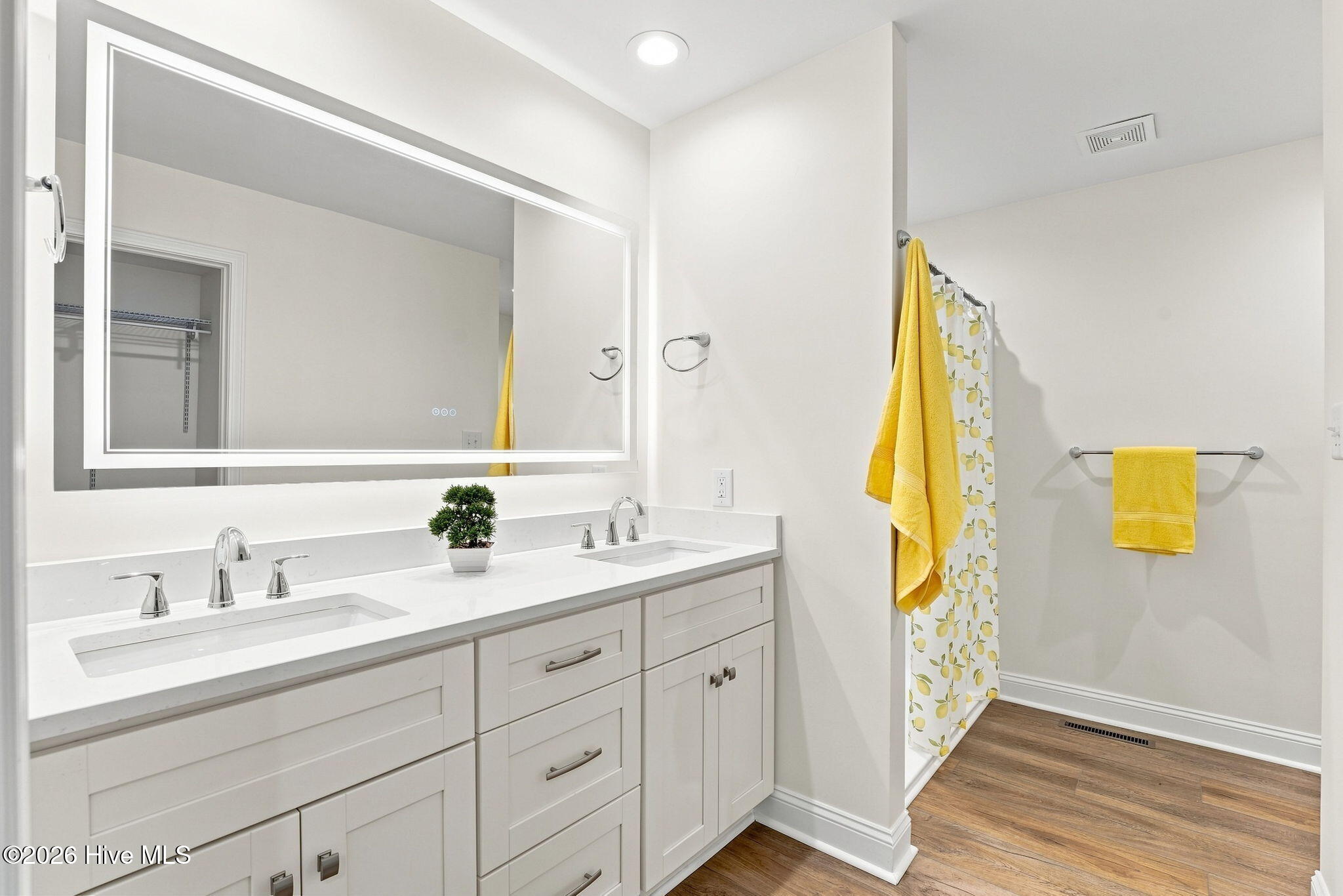 611 Sun Road Aberdeen, NC 28315 - Photo 22 of 59 Double vanities with quartz countertop. Lighted mirror.