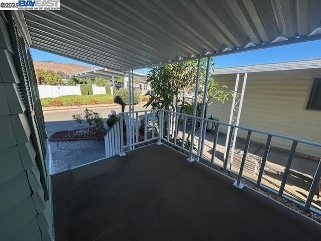 a view of an outdoor space with seating area