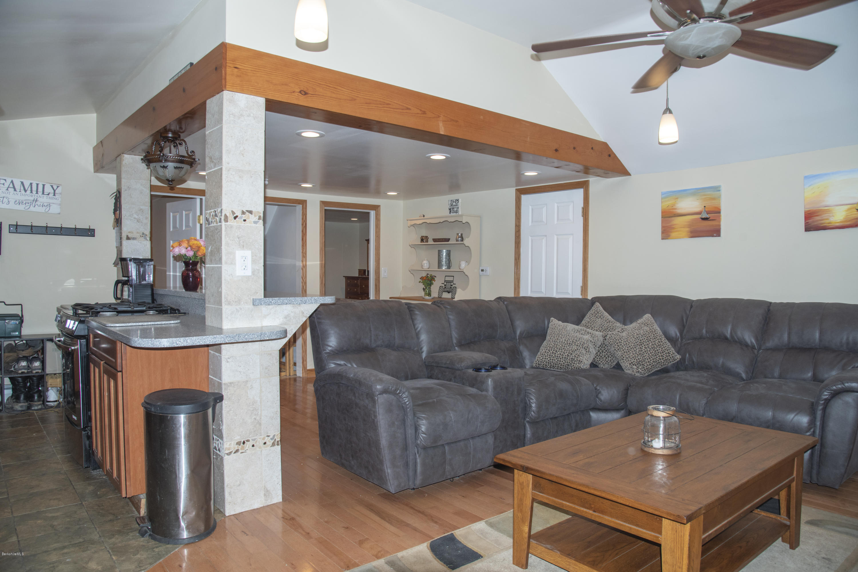 97 North Summer Street Adams, MA 01220 - Photo 5 of 17 a living room with furniture and a chandelier