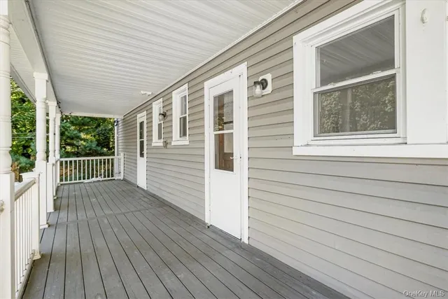 a view of a house with a deck