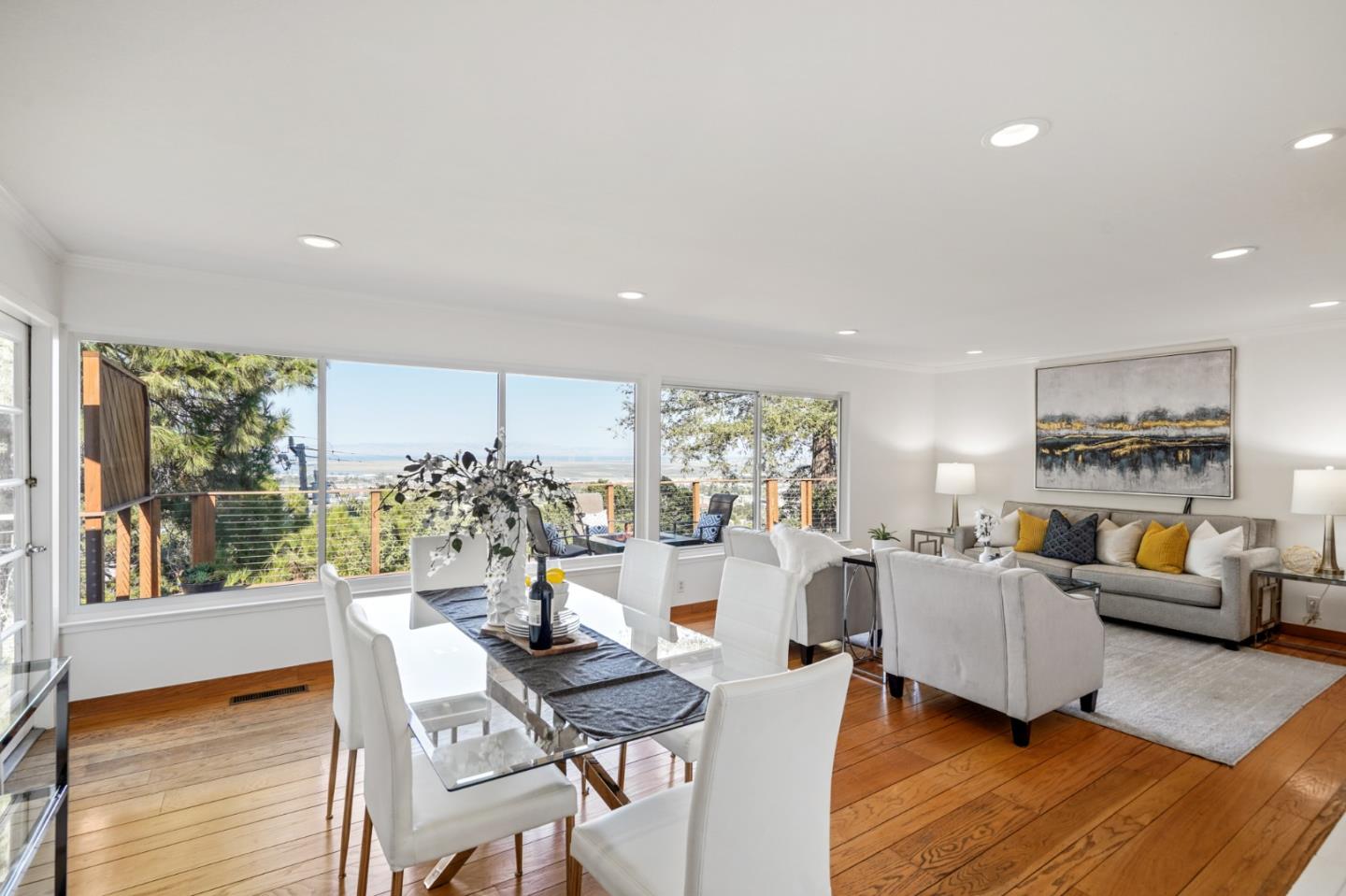 22 Del Rey Court San Carlos, CA 94070 - Photo 2 of 47 a living room with furniture and a large window
