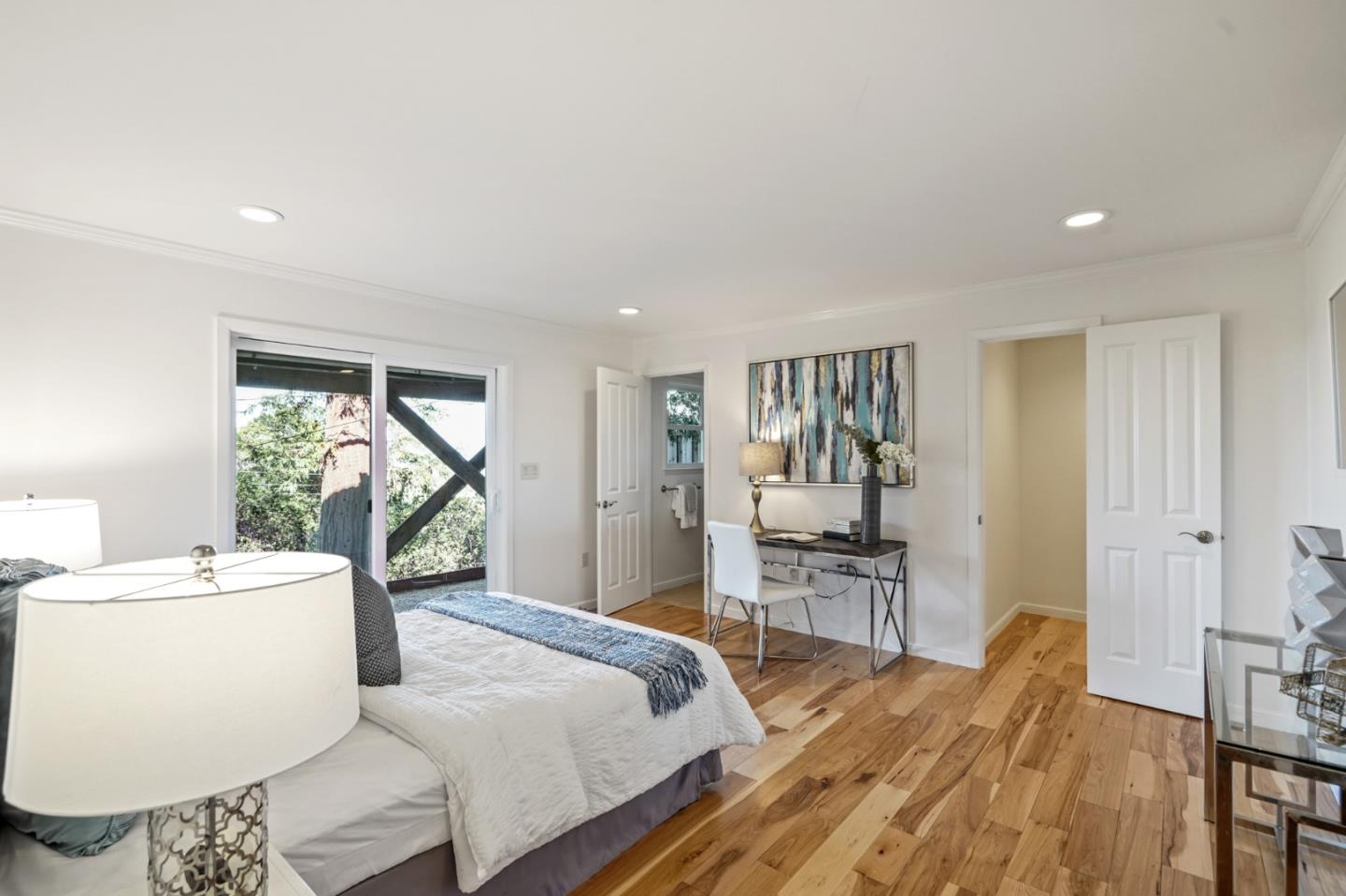 22 Del Rey Court San Carlos, CA 94070 - Photo 33 of 47 a bed room with a bed and furniture