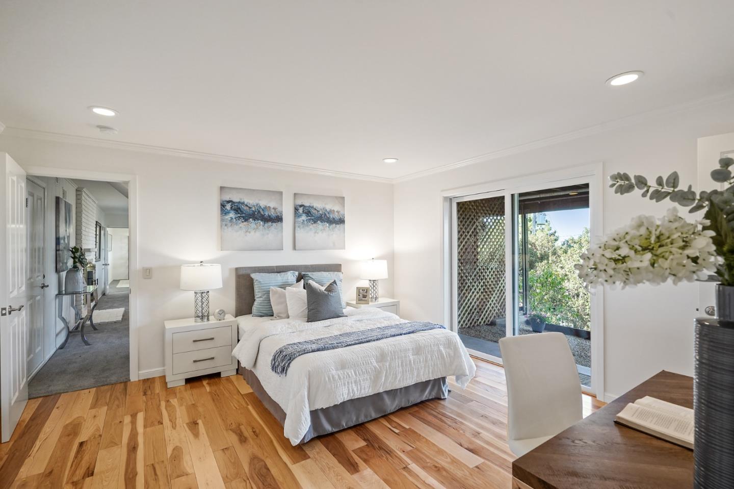 22 Del Rey Court San Carlos, CA 94070 - Photo 34 of 47 a bedroom with a large bed and a window