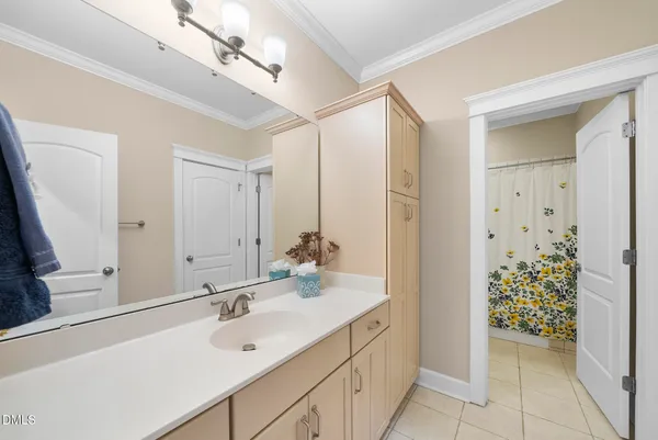 a bath tub sitting next to a window