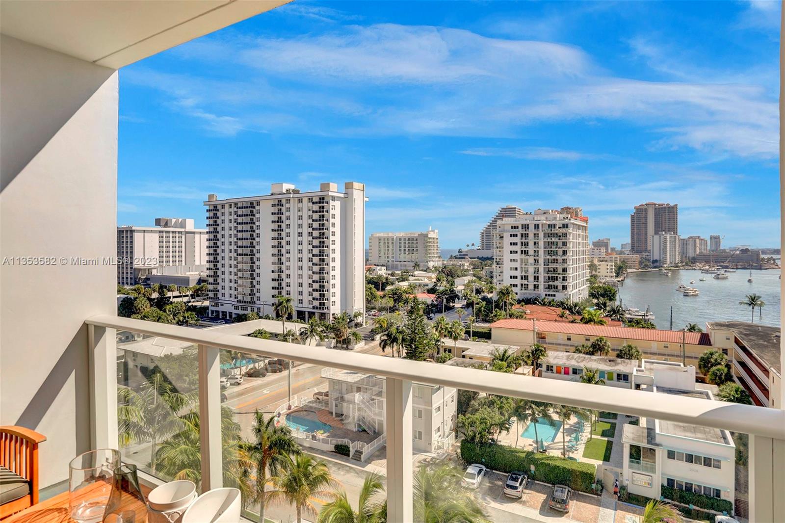 401 North Birch Road, Unit 903 Fort Lauderdale, FL 33304 - Photo 13 of 42 a city view with tall buildings
