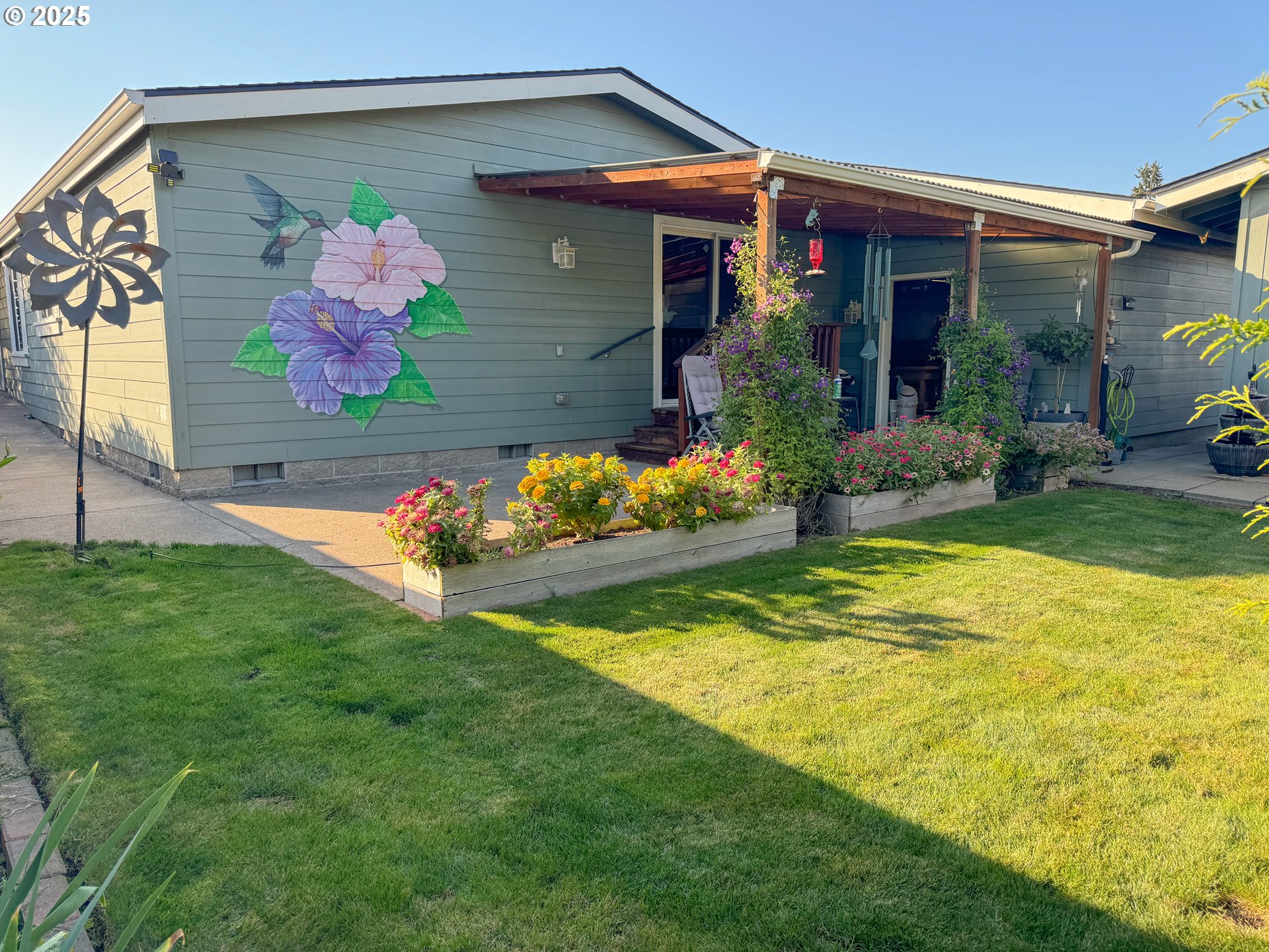 2753 Maia Loop Springfield, OR 97477 - Photo 37 of 40 a view of a house with a swimming pool and a yard