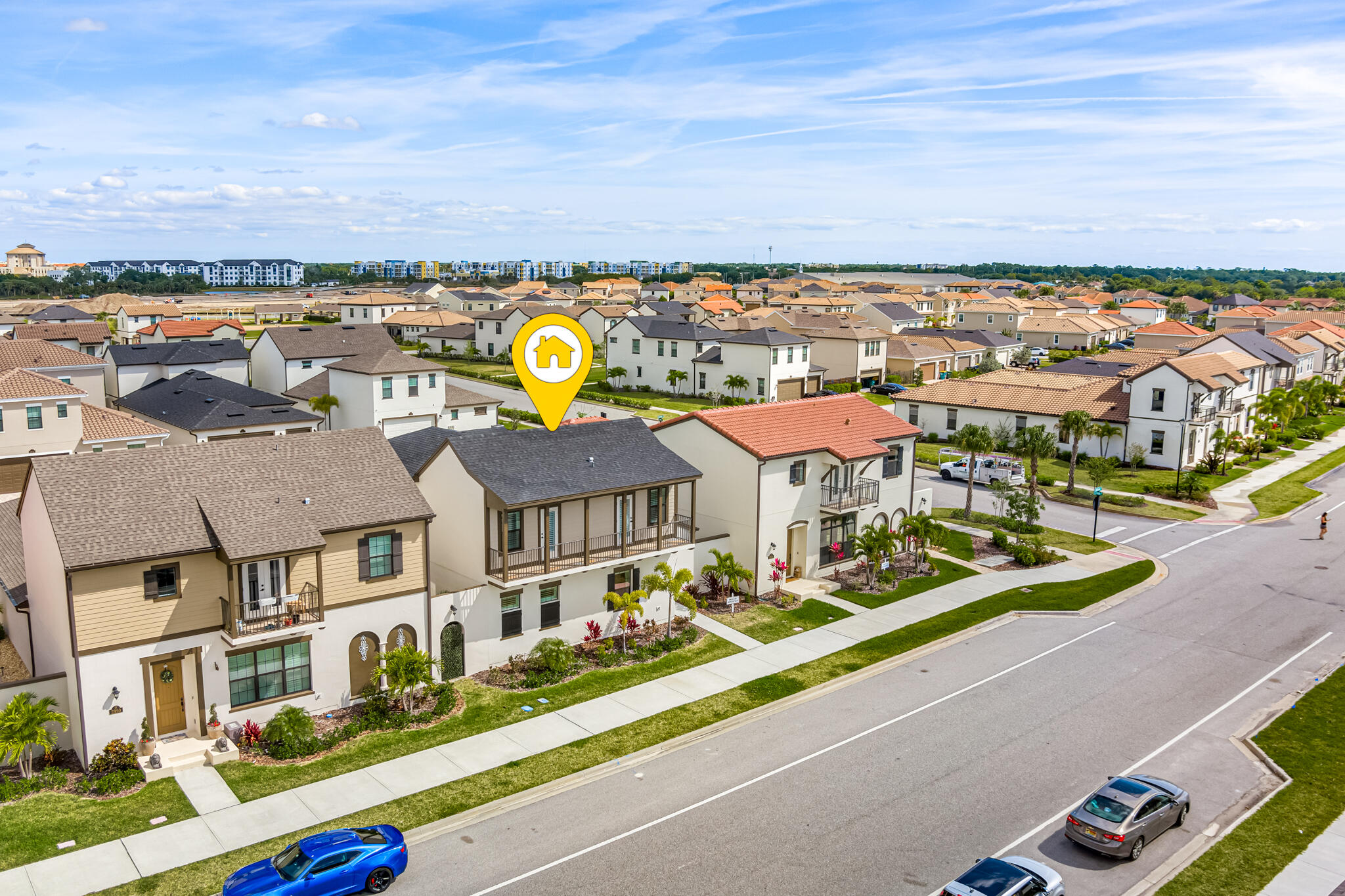 2342 Addison Drive Melbourne, FL 32940 - Photo 56 of 69 an aerial view of residential houses with outdoor space and parking
