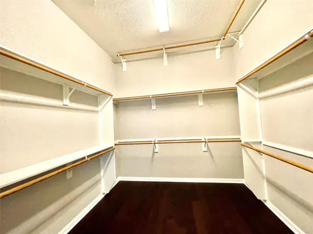 a view of a walk in closet