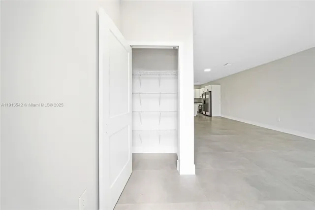 a view of an empty room