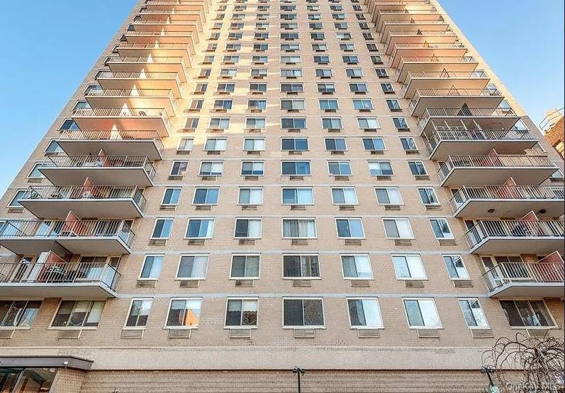 a front view of a building