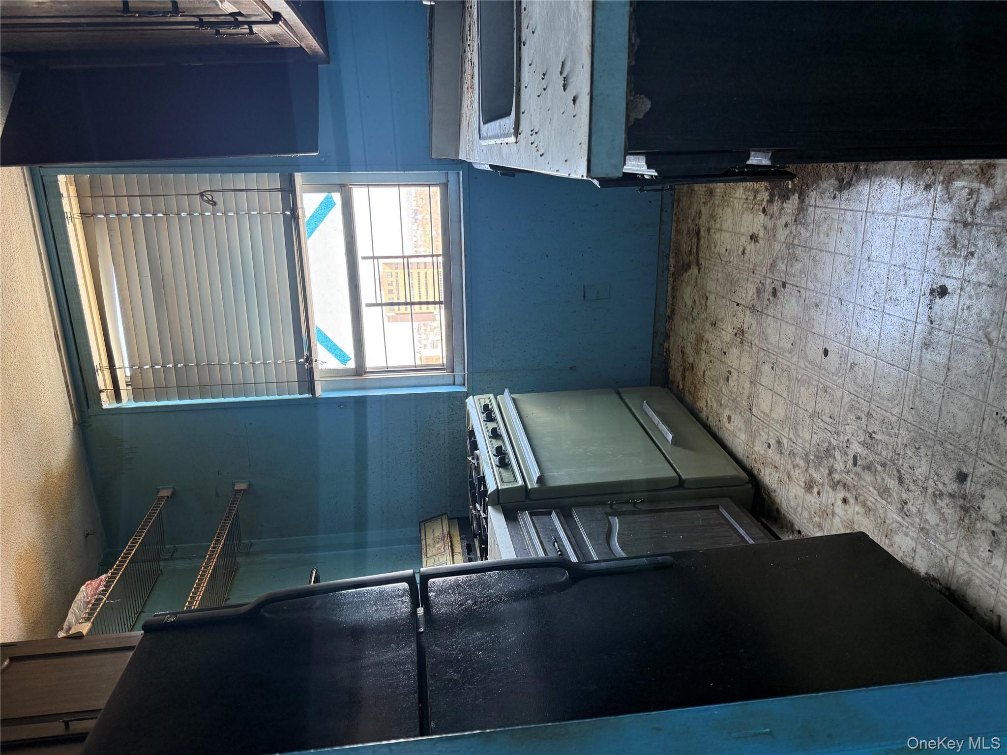 118-18 Union Turnpike, Unit 16A Queens, NY 11415 - Photo 8 of 13 a kitchen with a refrigerator and window
