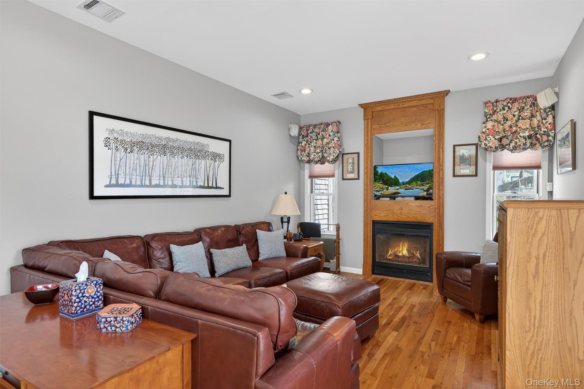 5 Quaker Mill Run Florida, NY 10921 - Photo 10 of 36 Family Room w/ Fireplace & Access to Deck & Yard