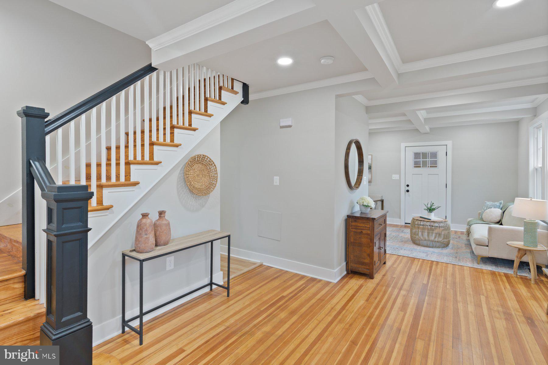 509 Valcour Road Catonsville, MD 21228 - Photo 4 of 40 a view of entryway livingroom and hall with wooden floor