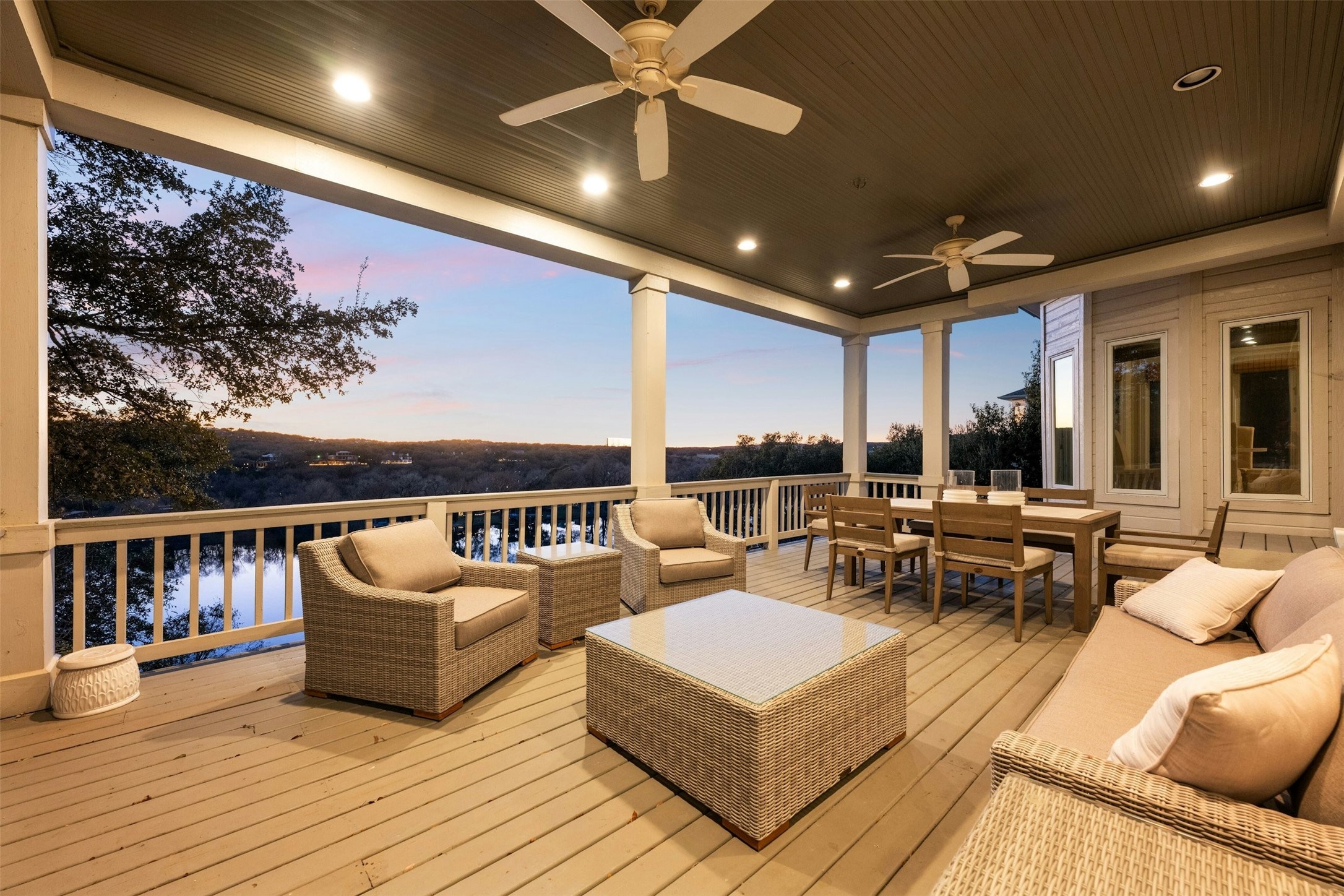 5606 Craggy Point Austin, TX 78731 - Photo 25 of 39 a living room with patio furniture and a wooden floor