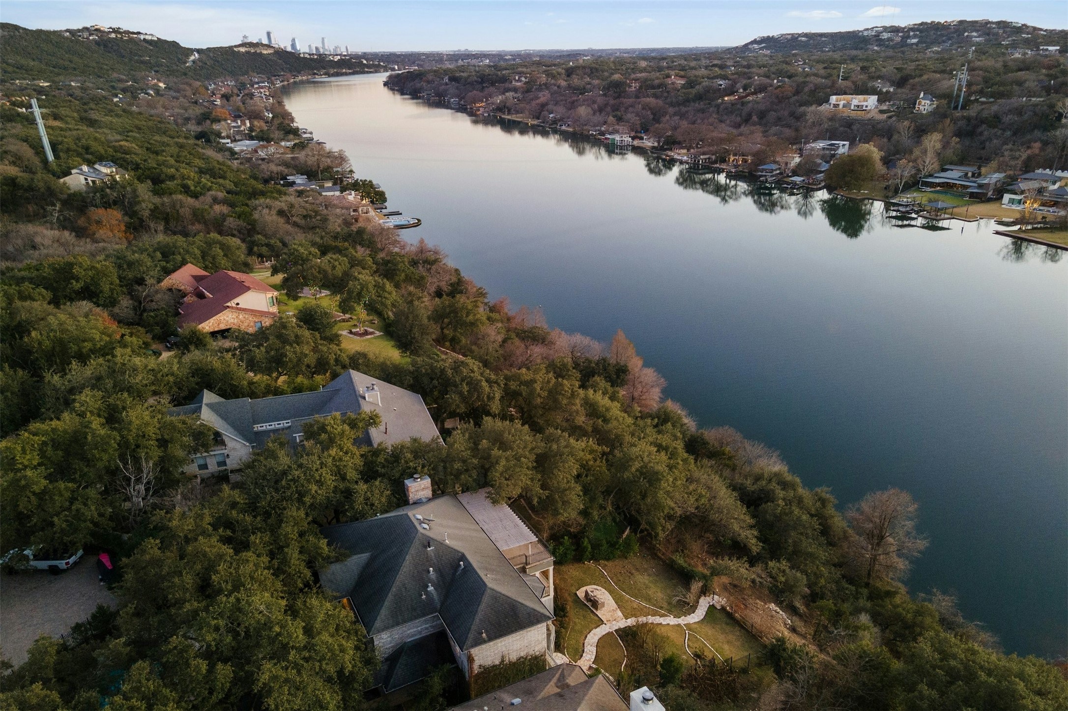 5606 Craggy Point Austin, TX 78731 - Photo 35 of 39 a view of lake and mountain