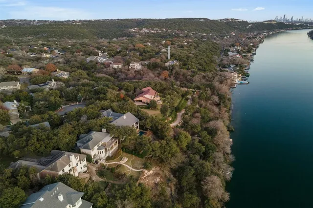 a view of lake and mountain