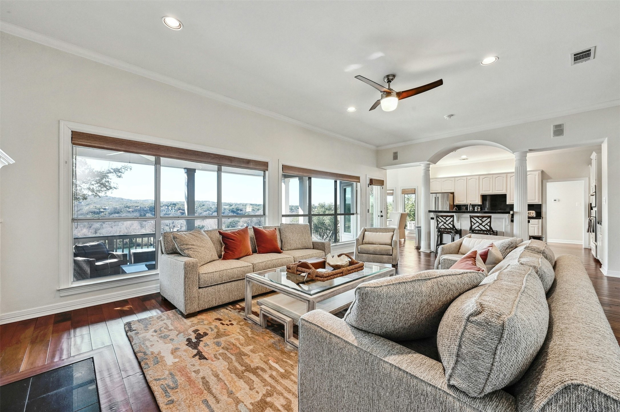 5606 Craggy Point Austin, TX 78731 - Photo 6 of 39 a living room with furniture and a large window