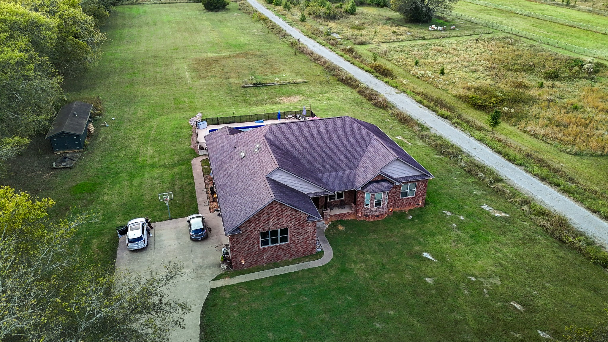 2172 Fellowship Road Mount Juliet, TN 37122 - Photo 11 of 53 an aerial view of a house with a garden