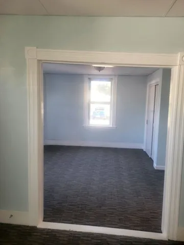 a view of hallway with window