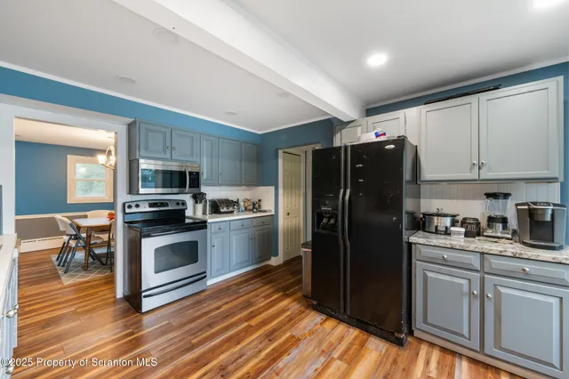 a view of a living room and a window