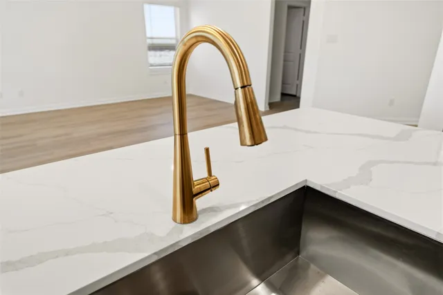 a close view of a sink