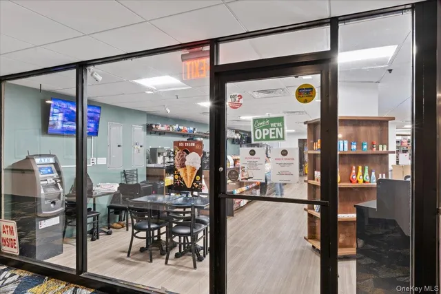 a view of parking garage with cars