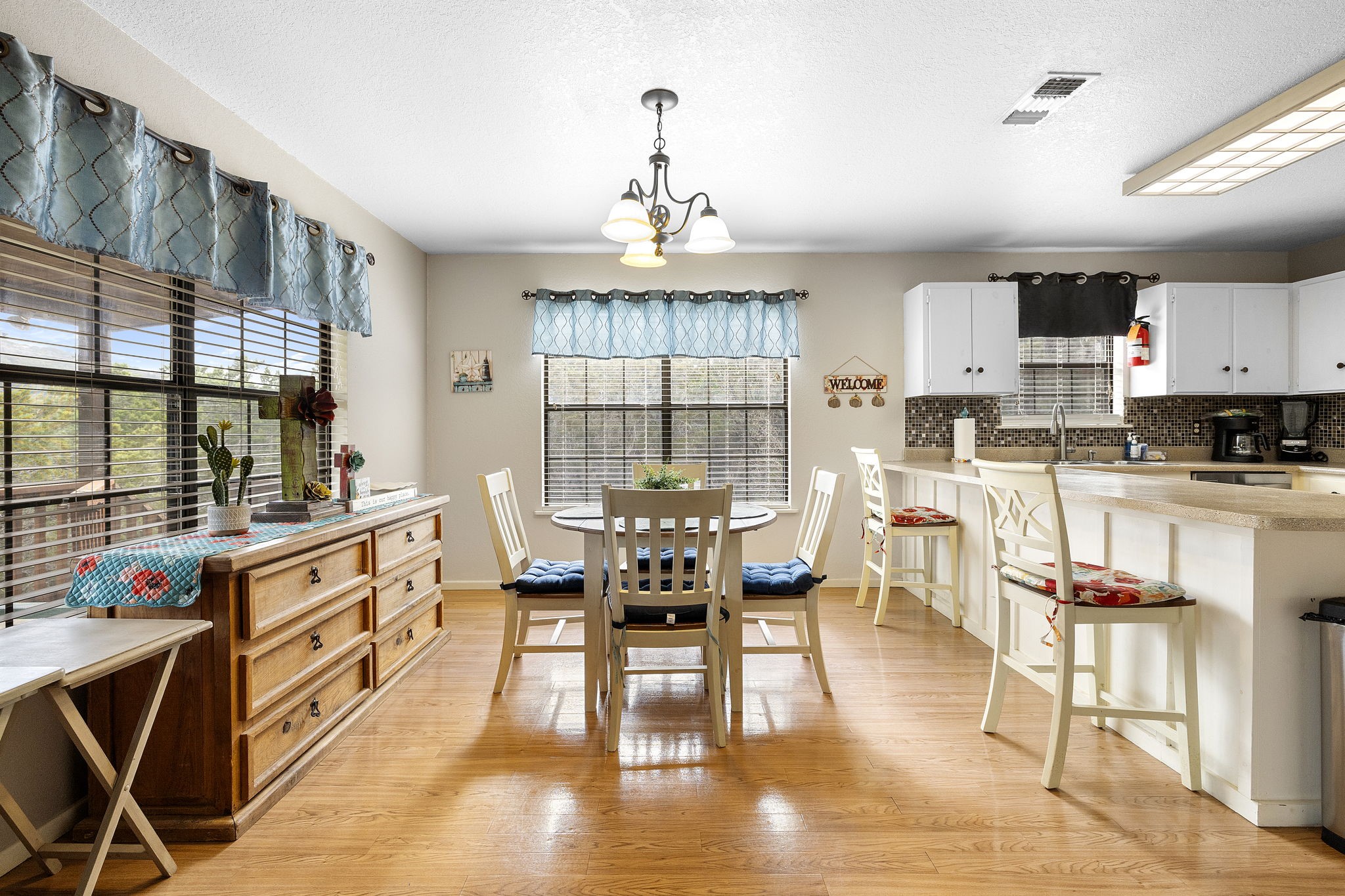 117 Cedar Rdg Lane Concan, TX 78838 - Photo 9 of 38 a view of a dining room with furniture window and outside view