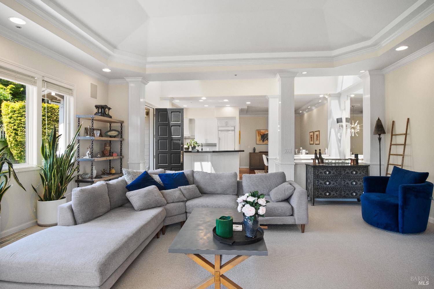 6 Oak Road Larkspur, CA 94939 - Photo 2 of 41 a living room with furniture and a large window