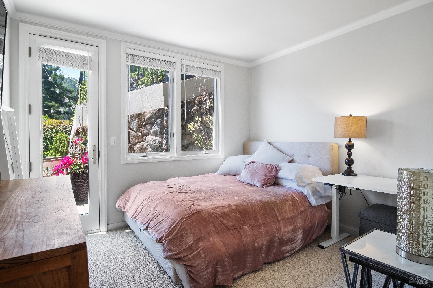 6 Oak Road Larkspur, CA 94939 - Photo 21 of 41 a bedroom with a bed and window