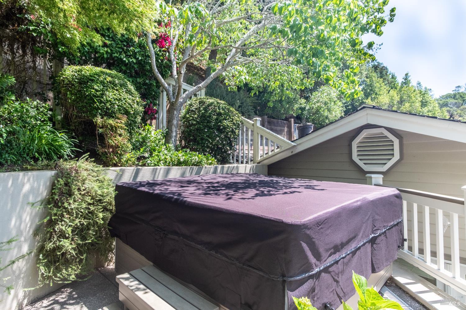 6 Oak Road Larkspur, CA 94939 - Photo 34 of 41 a view of a backyard with sitting area