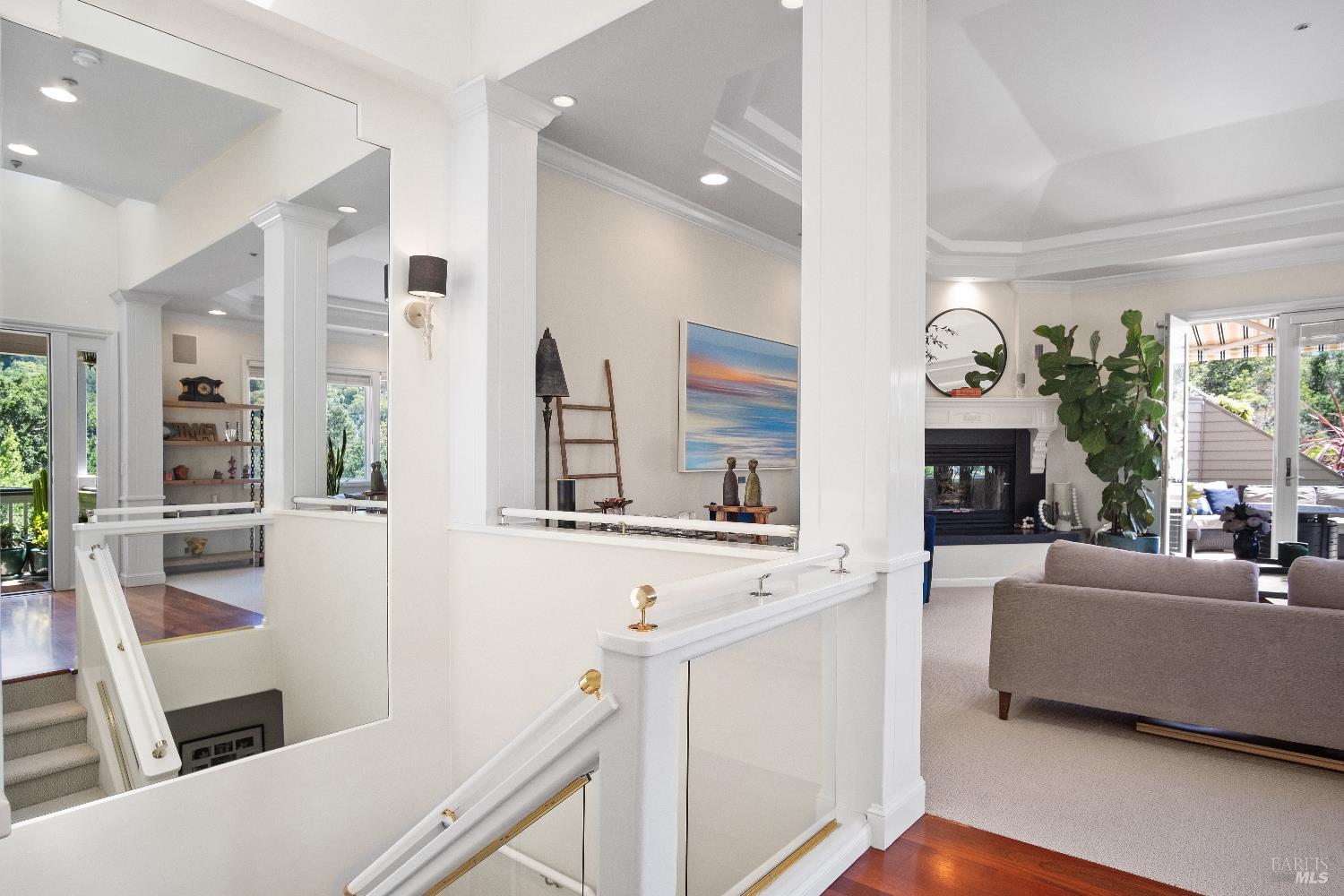 6 Oak Road Larkspur, CA 94939 - Photo 8 of 41 a living room with furniture and a fireplace