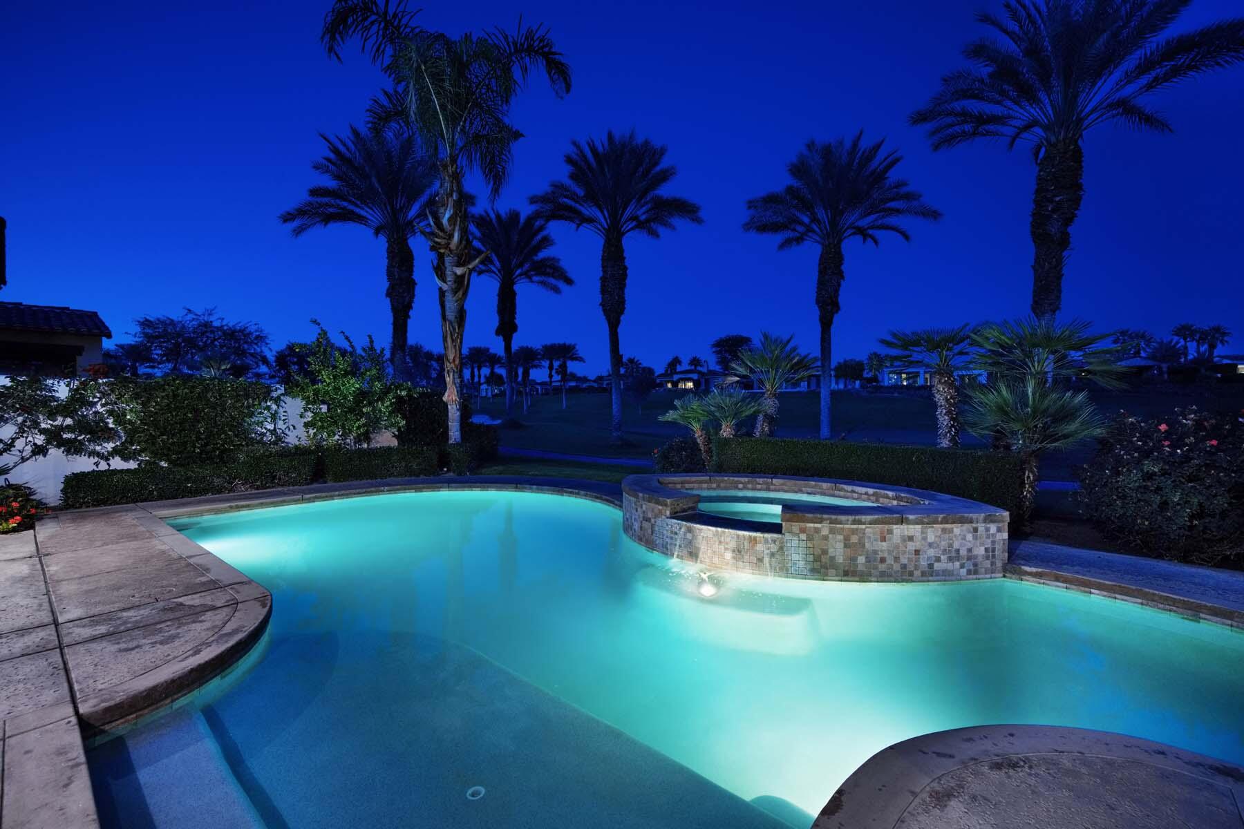 76128 Via Firenze Indian Wells, CA 92210 - Photo 28 of 67 a view of a house with a swimming pool