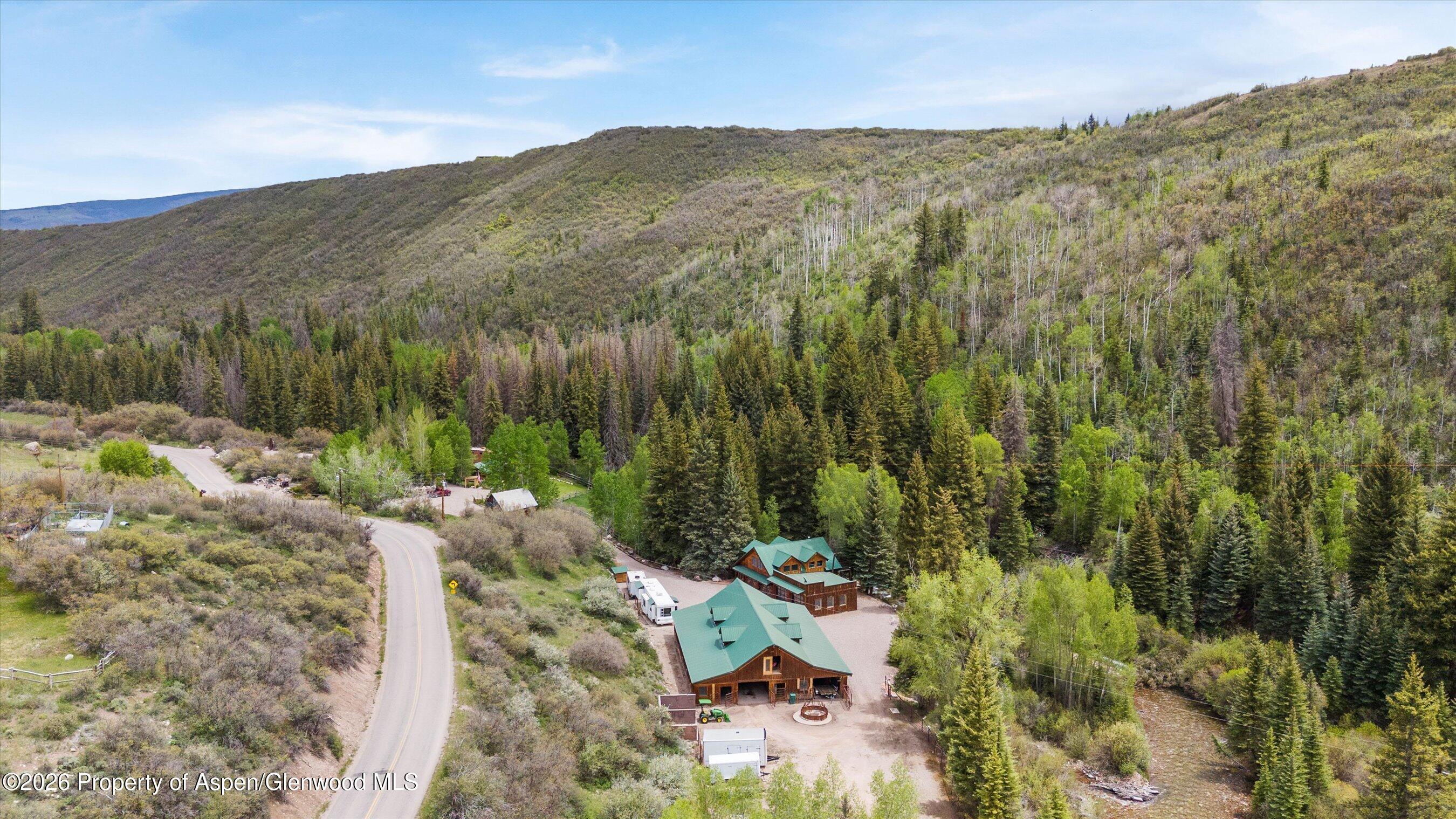 5980 Snowmass Creek Road Snowmass, CO 81654 - Photo 17 of 22 Drone Capture