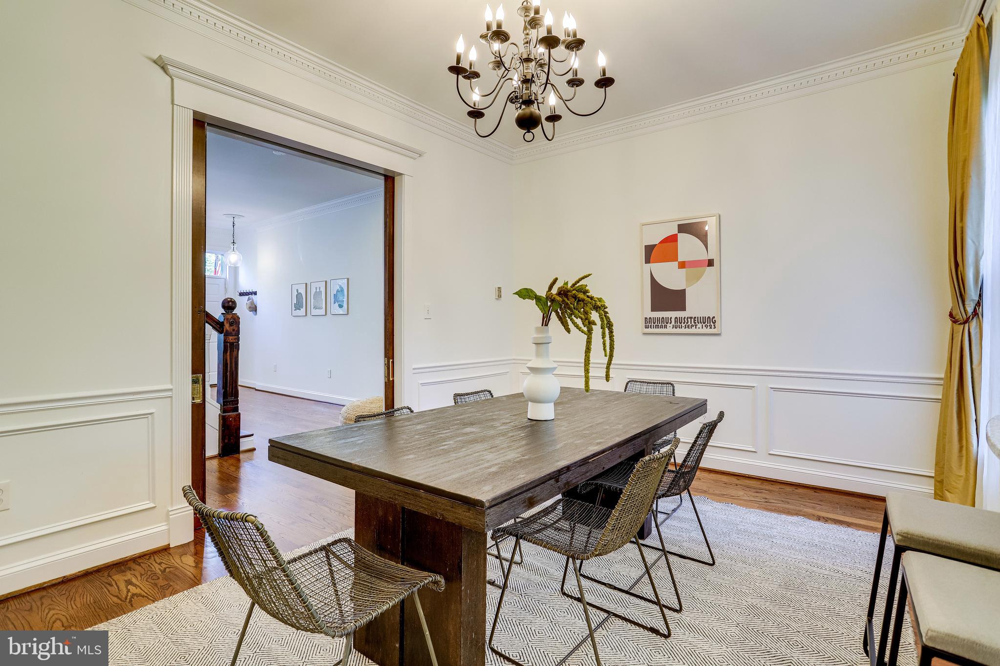 143 E Street Southeast Washington, DC 20003 - Photo 13 of 59 Breakfast bar at right to kitchen