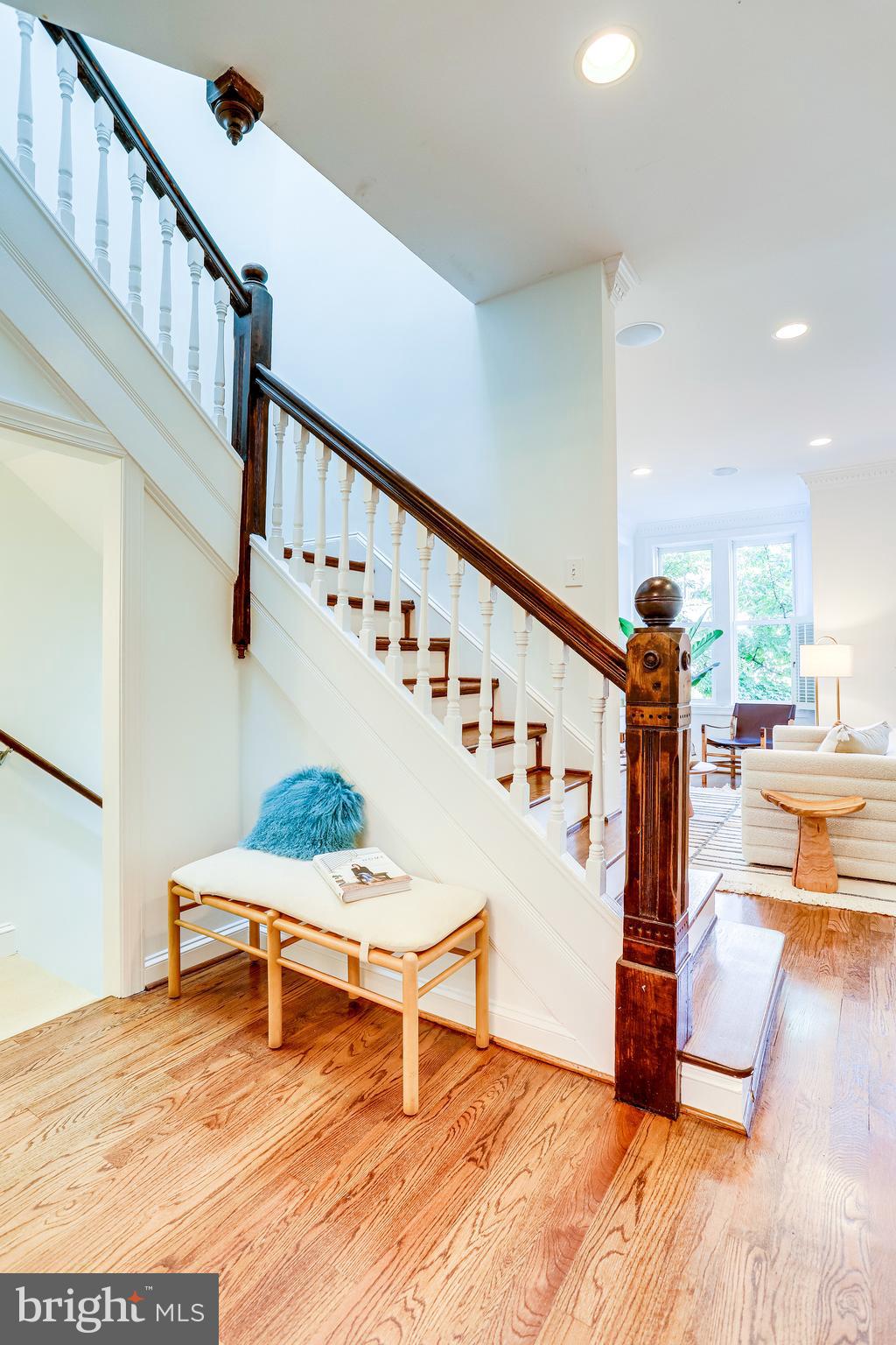 143 E Street Southeast Washington, DC 20003 - Photo 20 of 59 Bright nook at beautiful original staircase