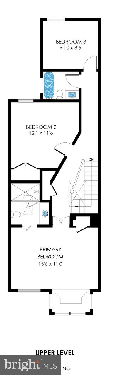 143 E Street Southeast Washington, DC 20003 - Photo 58 of 59 Upper level floor plan