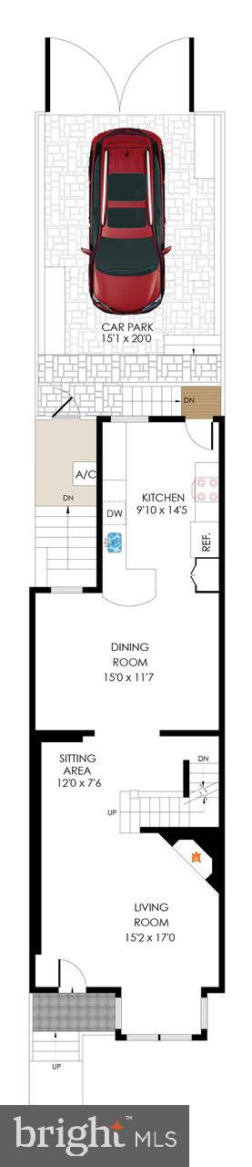143 E Street Southeast Washington, DC 20003 - Photo 57 of 59 Main level floor plan