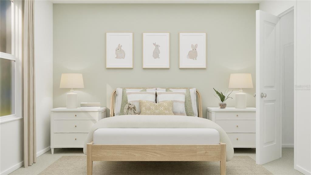 5200 Clay Whaley Road St. Cloud, FL 34772 - Photo 12 of 27 a bedroom with a bed and a night stand