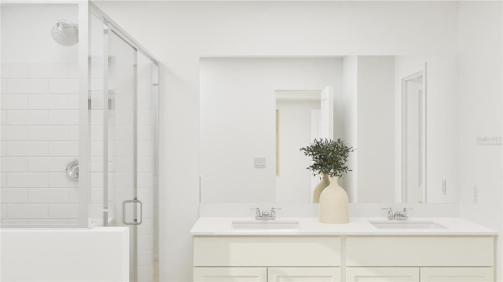 5200 Clay Whaley Road St. Cloud, FL 34772 - Photo 21 of 27 a bathroom with a sink and a mirror