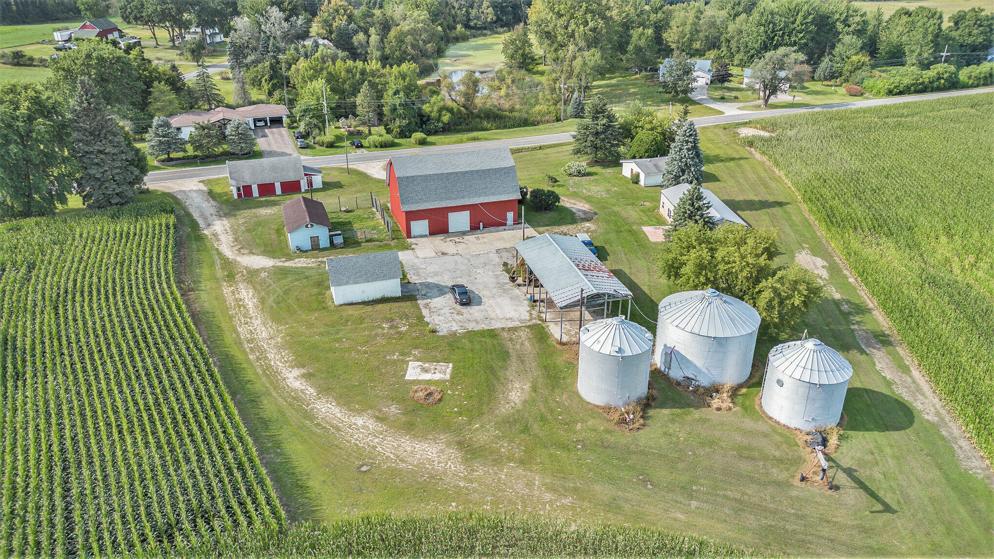 5310 North Branch Road Coloma, MI 49038 - Photo 4 of 31 Rear Aerial