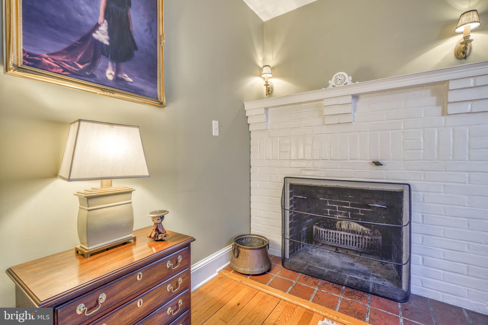 209 Hopkins Road Baltimore, MD 21212 - Photo 24 of 78 Close-up view of woodburnning Fireplace