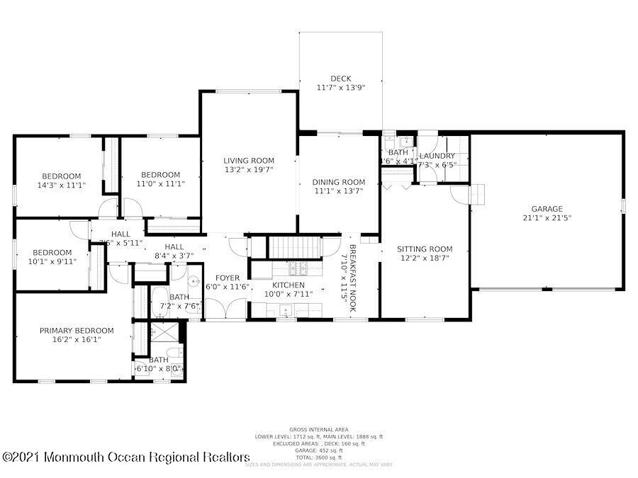 36 Coldspring Road Freehold, NJ 07728 - Photo 34 of 37 a picture of a floor plan