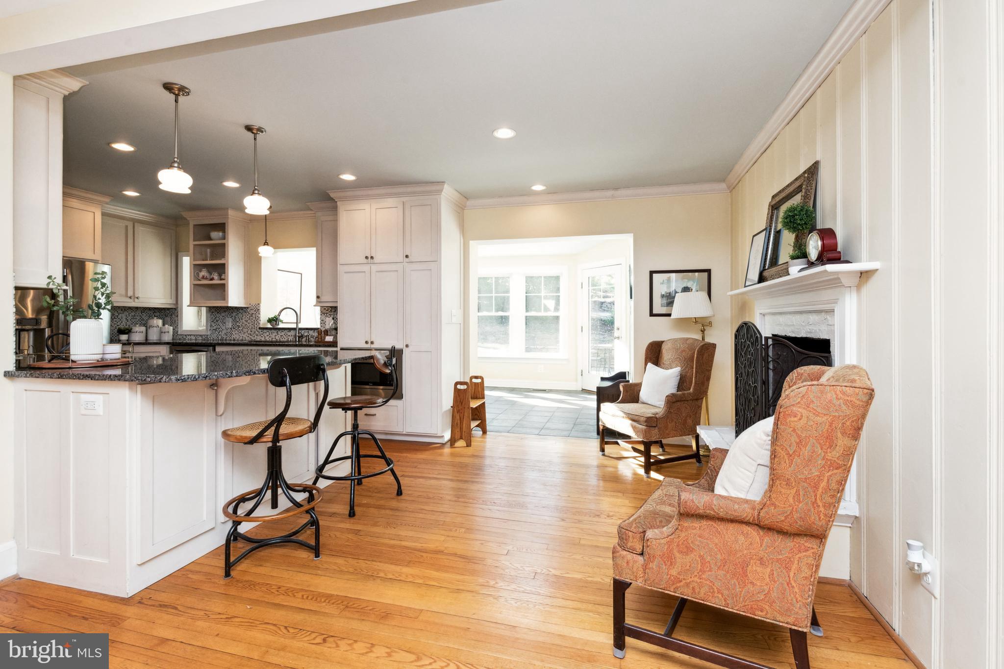 612 Old County Road Severna Park, MD 21146 - Photo 4 of 52 Kitchen with Breakfast Bar and Hearth Area
