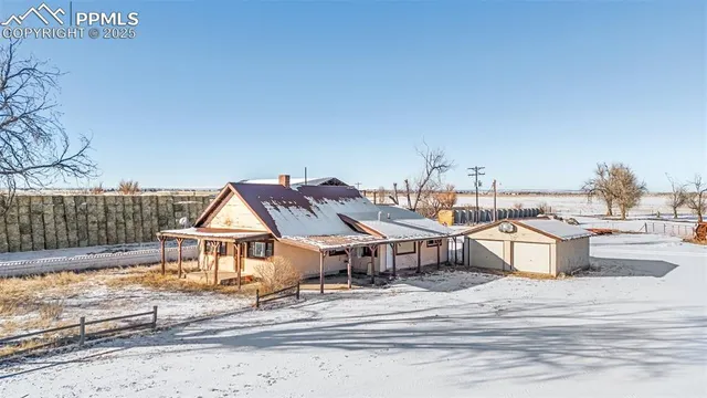 a view of a house with a patio