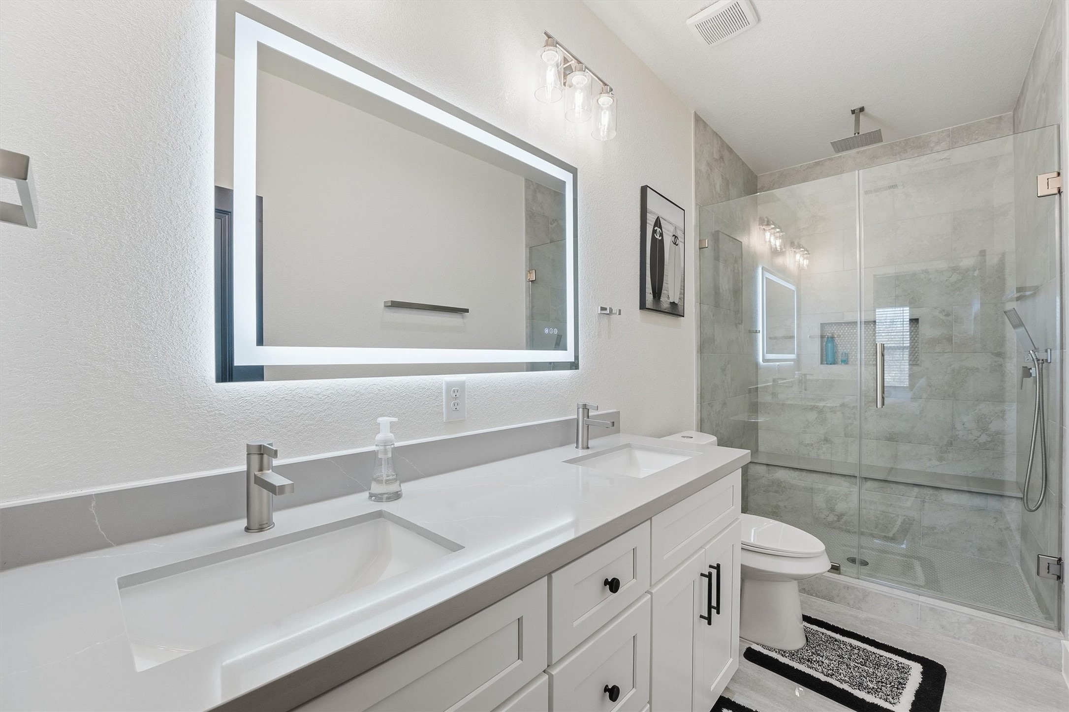 7908 Brandon Street, Unit A Houston, TX 77051 - Photo 16 of 19 Walk in shower in Primary bedroom