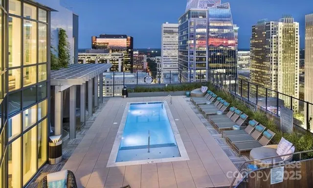 a view of city from balcony