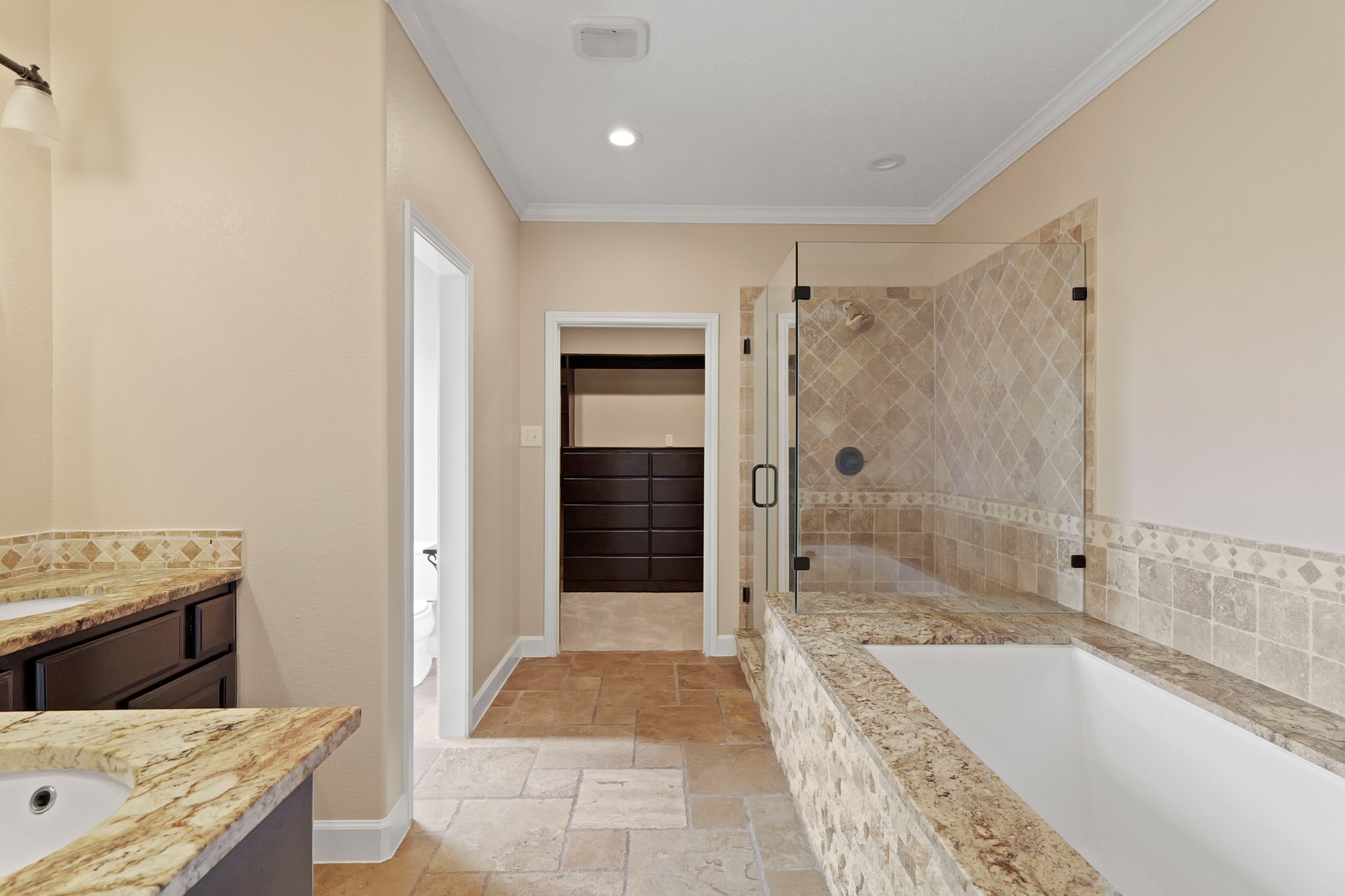 35408 Farm To Market Road 1488 Hempstead, TX 77445 - Photo 23 of 50 a bathroom with a tub shower and sink